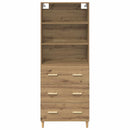 vidaXL Magasfiú fiókkal Artisan tölgy 69,5 x 32,5 x 180 cm Faanyag