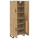 vidaXL Magasfiú 2 pcs Artisan tölgy 69,5 x 34 x 180 cm