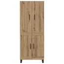 vidaXL Magasfiú 2 pcs Artisan tölgy 69,5 x 34 x 180 cm