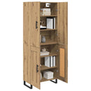 vidaXL Magasfiú 2 pcs Artisan tölgy 69,5 x 34 x 180 cm