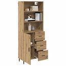 vidaXL Magasfiú 2 pcs Artisan tölgy 69,5 x 32,5 x 180 cm Faanyag