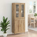 vidaXL Magasfiú 2 pcs Artisan tölgy 69,5 x 34 x 180 cm Faanyag