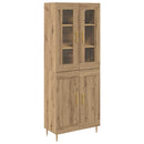vidaXL Magasfiú 2 pcs Artisan tölgy 69,5 x 34 x 180 cm Faanyag