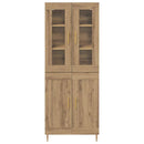 vidaXL Magasfiú 2 pcs Artisan tölgy 69,5 x 34 x 180 cm Faanyag