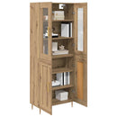 vidaXL Magasfiú 2 pcs Artisan tölgy 69,5 x 34 x 180 cm Faanyag