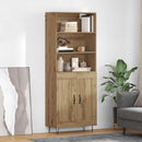 vidaXL Magasfiú 2 pcs Artisan tölgy 69,5 x 34 x 180 cm Faanyag