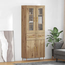 vidaXL Magasfiú 2 pcs Artisan tölgy 69,5 x 34 x 180 cm Faanyag
