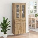 vidaXL Magasfiú 2 pcs Artisan tölgy 69,5 x 34 x 180 cm Faanyag