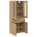 vidaXL Magasfiú 2 pcs Artisan tölgy 69,5 x 34 x 180 cm Faanyag