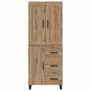 vidaXL Magasfiú fiókkal Artisan tölgy 69,5 x 34 x 180 cm Faanyag