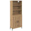 vidaXL Magasfiú Artisan tölgy 69,5 x 32,5 x 180 cm Faanyag