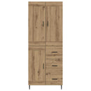 vidaXL Magasfiú 2 pcs Artisan tölgy 69,5 x 34 x 180 cm Szerelt Fa