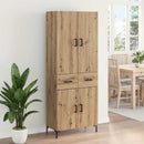 vidaXL Magasfiú fiókkal Artisan tölgy 69,5 x 34 x 180 cm Faanyag