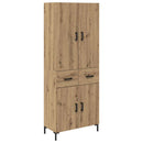 vidaXL Magasfiú fiókkal Artisan tölgy 69,5 x 34 x 180 cm Faanyag
