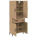 vidaXL Magasfiú fiókkal Artisan tölgy 69,5 x 34 x 180 cm Faanyag