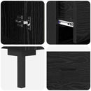 vidaXL Magasfiú fiókkal Fekete tölgy 34,5 x 34 x 180 cm Faanyag