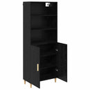 vidaXL Magasfiú Fekete tölgy 69,5 x 32,5 x 180 cm Faanyag