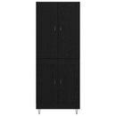 vidaXL Magasfiú Fekete tölgy 69,5 x 34 x 180 cm Faanyag