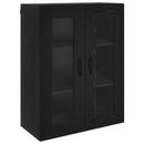 vidaXL Magasfiú Fekete tölgy 69,5 x 34 x 180 cm Faanyag