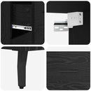 vidaXL Magasfiú Fekete tölgy 69,5 x 34 x 180 cm Műanyag Fa és Üveg