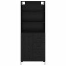 vidaXL Magasfiú fiókkal Fekete tölgy 69,5 x 34 x 180 cm Faanyag