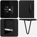 vidaXL Magasfiú fiókkal Fekete tölgy 69,5 x 34 x 180 cm Faanyag