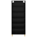 vidaXL Magasfiú Fekete tölgy 69,5 x 32,5 x 180 cm Faanyag