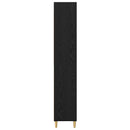 vidaXL Magasfiú Fekete tölgy 69,5 x 32,5 x 180 cm Faanyag