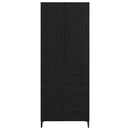 vidaXL Magasfiú fiókkal Fekete tölgy 69,5 x 34 x 180 cm Faanyag