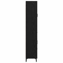 vidaXL Magasfiú fiókkal Fekete tölgy 69,5 x 34 x 180 cm Faanyag