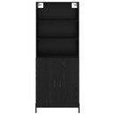 vidaXL Magasfiú Fekete tölgy 69,5 x 34 x 180 cm Faanyag
