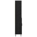 vidaXL Magasfiú Fekete tölgy 69,5 x 34 x 180 cm Faanyag