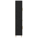 vidaXL Magasfiú fiókkal Fekete tölgy 69,5 x 34 x 180 cm Faanyag