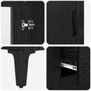 vidaXL Magasfiú fiókkal Fekete tölgy 69,5 x 34 x 180 cm Faanyag