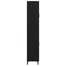 vidaXL Magasfiú fiókkal Fekete tölgy 69,5 x 34 x 180 cm Faanyag