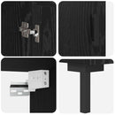 vidaXL Magasfiú Fekete tölgy 69,5 x 34 x 180 cm Faanyag