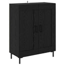 vidaXL Magasfiú Fekete tölgy 69,5 x 34 x 180 cm Faanyag