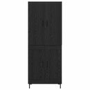 vidaXL Magasfiú Fekete tölgy 69,5 x 34 x 180 cm Faanyag