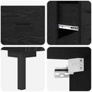 vidaXL Magasfiú fiókkal Fekete tölgy 69,5 x 32,5 x 180 cm Faanyag