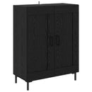 vidaXL Magasfiú fiókkal Fekete tölgy 69,5 x 34 x 180 cm Faanyag