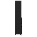 vidaXL Magasfiú fiókkal Fekete tölgy 69,5 x 34 x 180 cm Faanyag