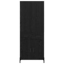 vidaXL Magasfiú fiókkal Fekete tölgy 69,5 x 34 x 180 cm Faanyag