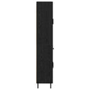 vidaXL Magasfiú fiókkal Fekete tölgy 69,5 x 34 x 180 cm Faanyag