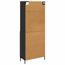 vidaXL Magasfiú fiókkal Musta tammi 69,5 x 34 x 180 cm Faanyag