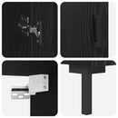 vidaXL Magasfiú 2 pcs Fekete tölgy Faanyag
