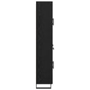 vidaXL Magasfiú fiókkal Fekete tölgy 69,5 x 34 x 180 cm Faanyag