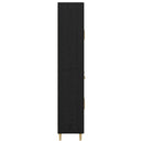 vidaXL Magasfiú fiókkal Fekete tölgy 69,5 x 34 x 180 cm Faanyag