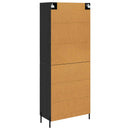 vidaXL Magasfiú Fekete tölgy 69,5 x 34 x 180 cm Faanyag