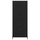 vidaXL Magasfiú Fekete tölgy 69,5 x 34 x 180 cm Faanyag