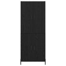 vidaXL Magasfiú Fekete tölgy 69,5 x 34 x 180 cm Faanyag